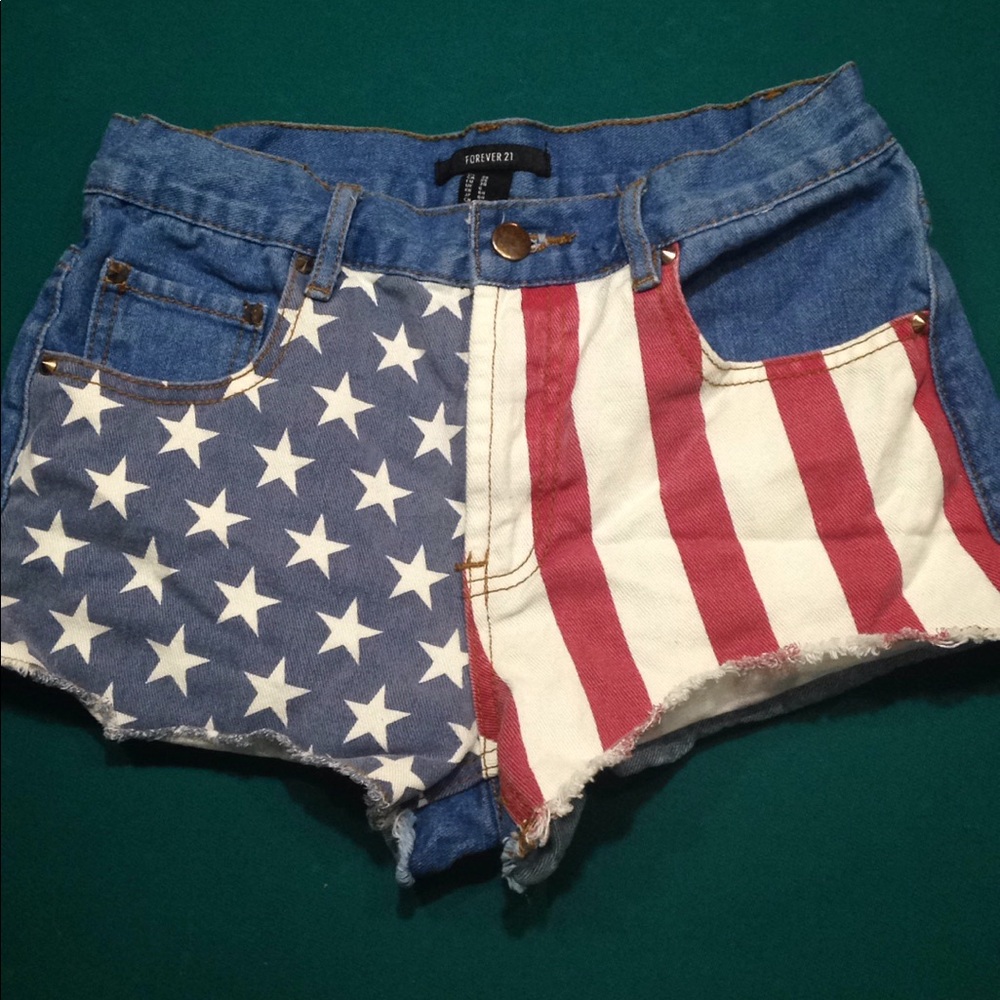 Forever 21 Patriotic shorts